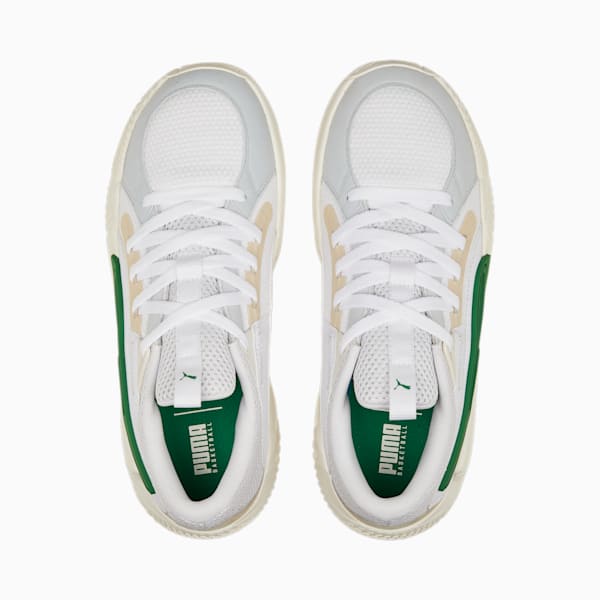 Court Rider Chaos Slash Men's Basketball Shoes, PUMA White-Archive Green, extralarge