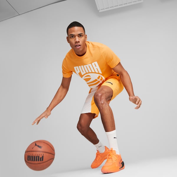 Court Rider Chaos Laser Basketball Shoes, Ultra Orange, extralarge-IND