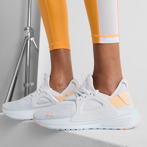 Tenis mujer running Softride Enzo Evo, Silver Mist-Peach Fizz, extralarge