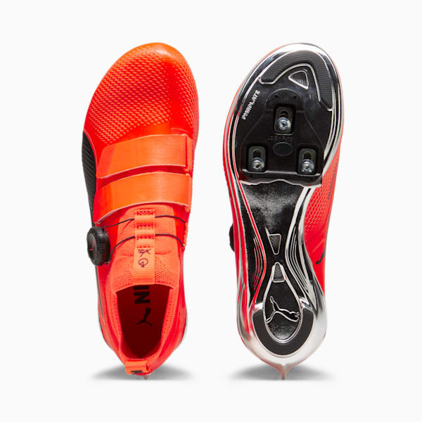 PWRSPIN Indoor Cycling Shoes, Ultra Orange-PUMA Black, extralarge