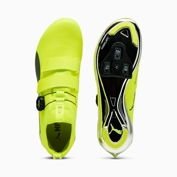 PWRSPIN Indoor Cycling Shoes, Yellow Alert-Cast Iron, extralarge