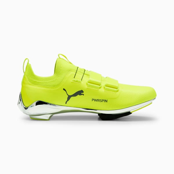 PWRSPIN Indoor Cycling Shoes, Yellow Alert-Cast Iron, extralarge