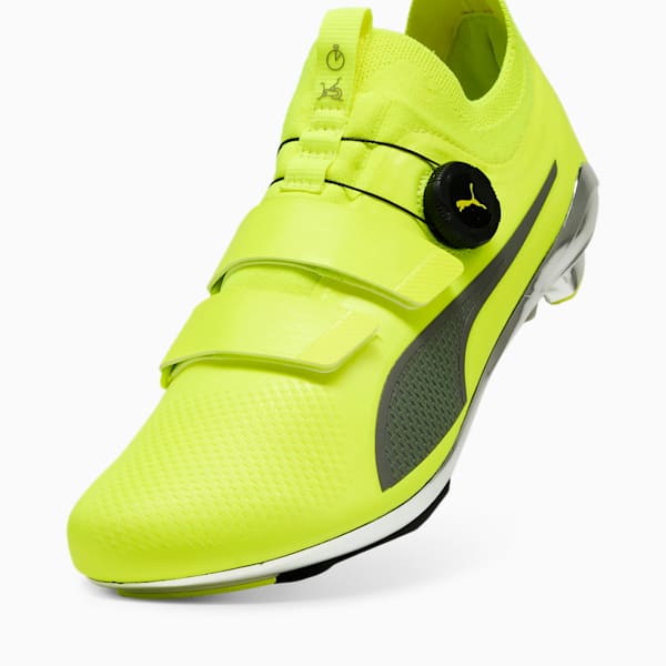 PWRSPIN Indoor Cycling Shoes, Yellow Alert-Cast Iron, extralarge