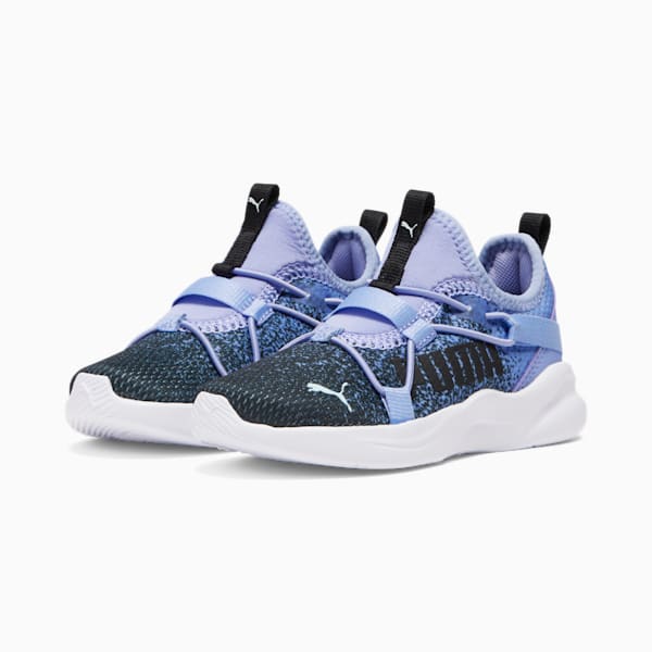 Tenis sin agujetas Rift Sprinkle Little Kids', Lavendar Pop-PUMA Black, extralarge