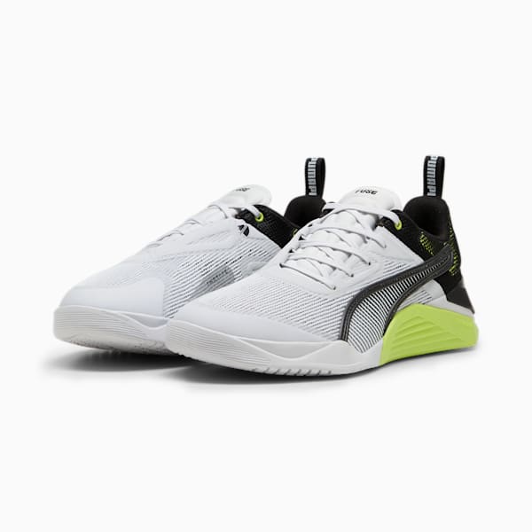 Tenis de entrenamiento para hombre Fuse 3.0, Silver Mist-Lime Pow-PUMA Black, extralarge