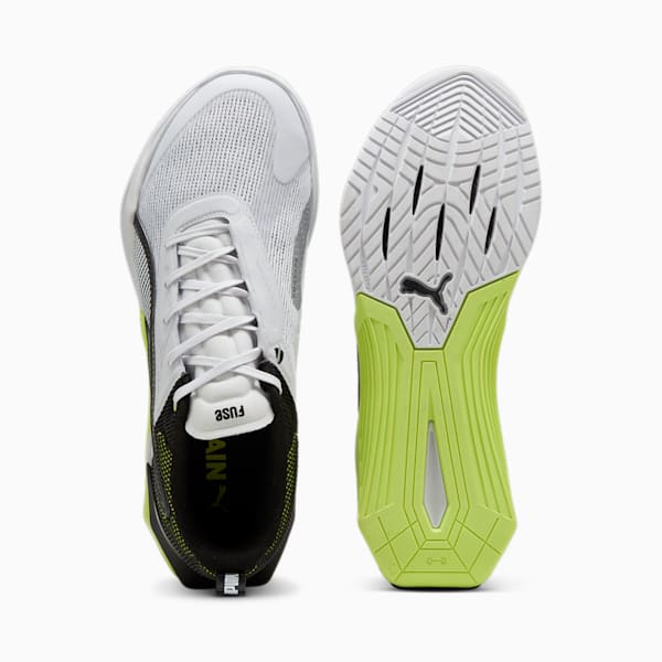 Tenis de entrenamiento para hombre Fuse 3.0, Silver Mist-Lime Pow-PUMA Black, extralarge