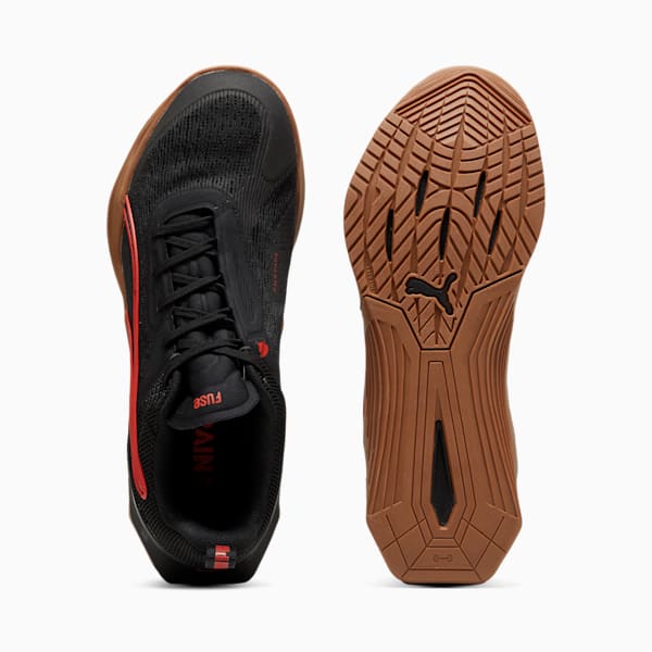 Tenis de entrenamiento para hombre Fuse 3.0, PUMA Black-Redmazing, extralarge
