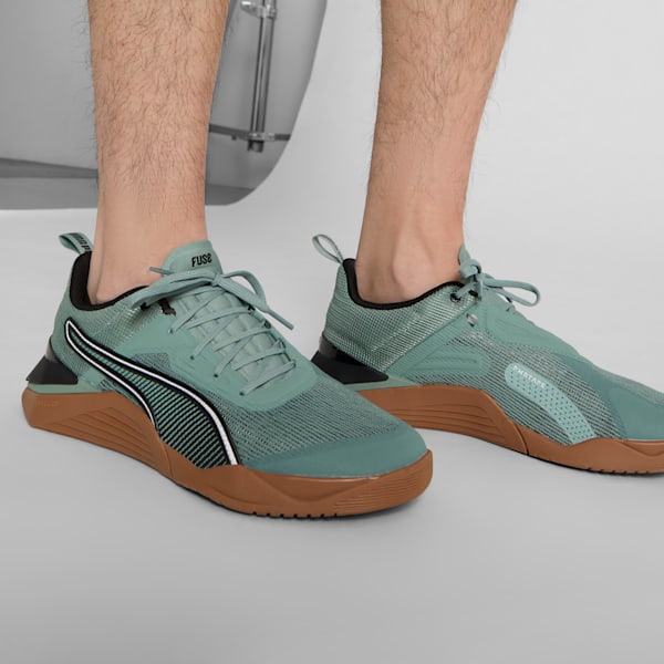 Tenis de entrenamiento para hombre Fuse 3.0, Green Moon-PUMA Black-Gum, extralarge