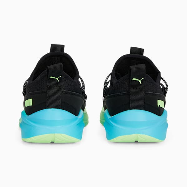 Tenis para infantes One4All Fade, PUMA Black-Fizzy Lime-Bright Aqua, extralarge