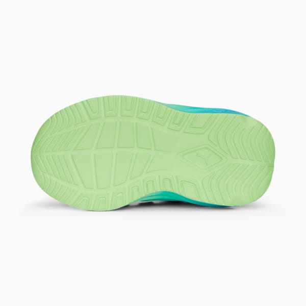 One4All Fade Toddlers' Shoes, PUMA Black-Fizzy Lime-Bright Aqua, extralarge