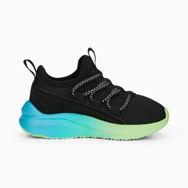 One4All Fade Toddlers' Shoes, PUMA Black-Fizzy Lime-Bright Aqua, extralarge