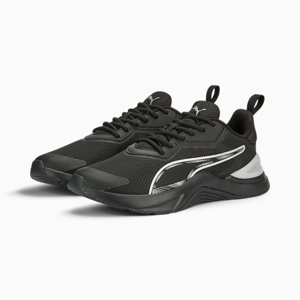 ウィメンズ トレーニング インフュージョン トレーニングシューズ, PUMA Black-PUMA Silver, extralarge-JPN
