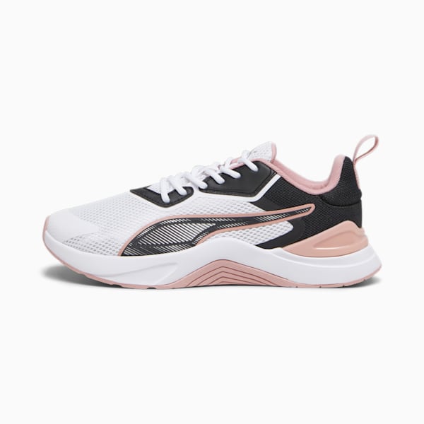 Infusion Women's Training Shoes, PUMA White-PUMA Black-Future Pink, extralarge-IND