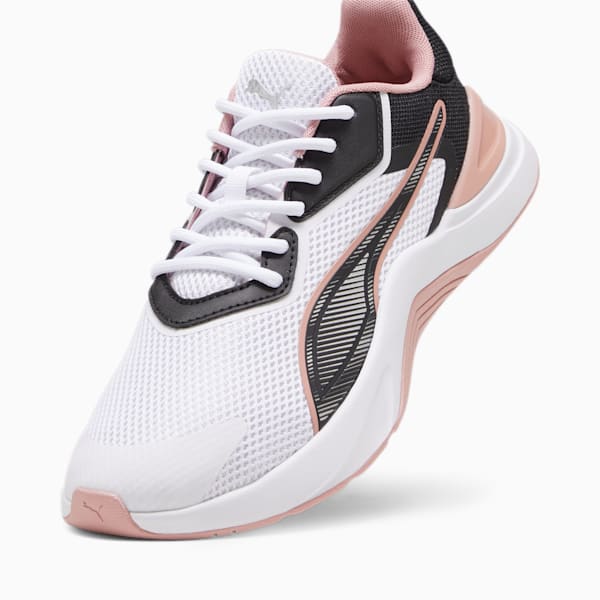 Infusion Women's Training Shoes, PUMA White-PUMA Black-Future Pink, extralarge-IND