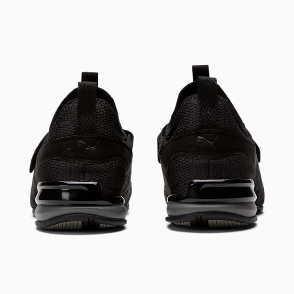 Zapatos deportivos sin cordones Axelion Blackout Camo para niños grandes, PUMA Black-CASTLEROCK