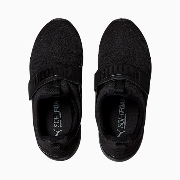 Axelion Slip-On Blackout Camo Big Kids' Sneakers, PUMA Black-CASTLEROCK