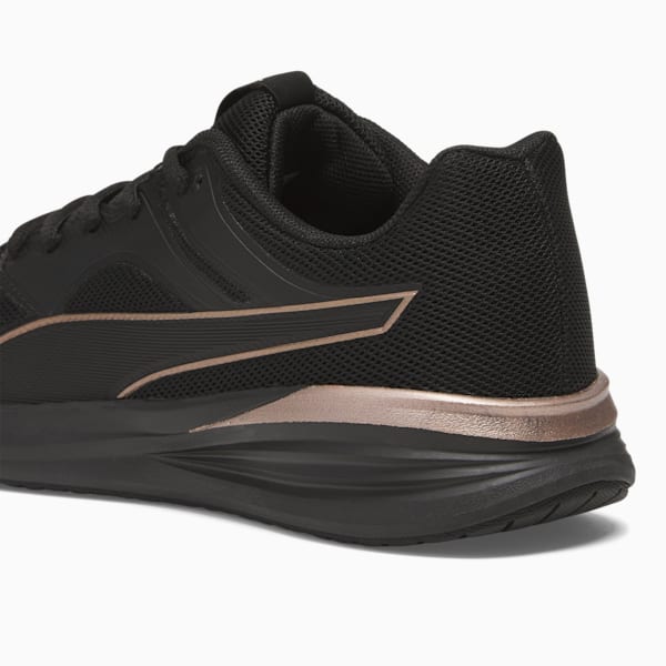 Tenis de running para mujer Transport, PUMA Black-Rose Gold, extralarge