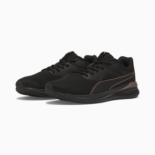 Transport Women's Running Shoes, PUMA Black-Rose Gold, extralarge