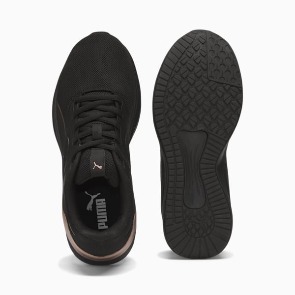 Tenis de running para mujer Transport, PUMA Black-Rose Gold, extralarge