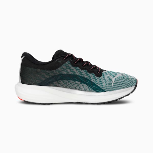 PUMA x one8 Deviate Nitro 2 Men's Running Shoes, Varsity Green-Lava Blast, extralarge-IND