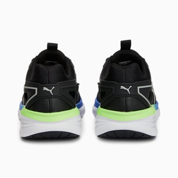 Transport Cage Unisex Running Shoes, PUMA Black-Fizzy Lime-Royal Sapphire, extralarge-IND