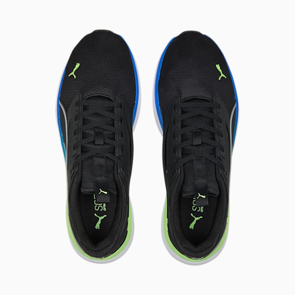 Transport Cage Unisex Running Shoes, PUMA Black-Fizzy Lime-Royal Sapphire, extralarge-IND