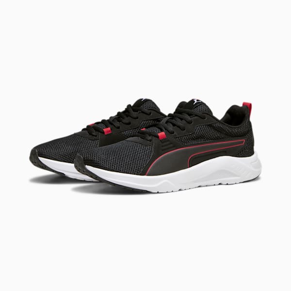 FTR Connect FS Unisex Running Shoes, PUMA Black-For All Time Red, extralarge-IDN