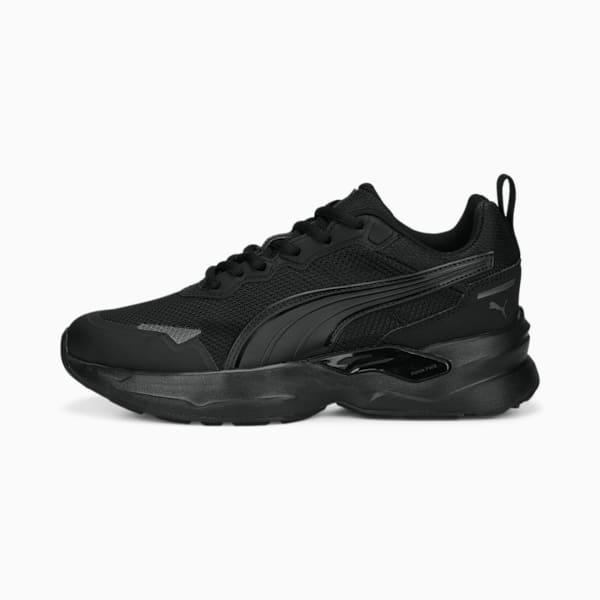 PUMA PWR Runner Shoes Youth, PUMA Black-Shadow Gray, extralarge-GBR