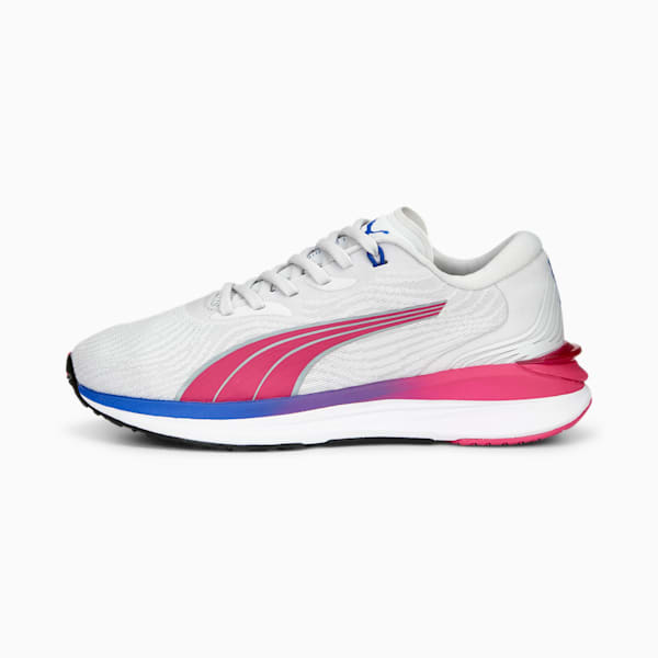 Electrify NITRO 2 Running Shoes Youth, Feather Gray-PUMA White, extralarge