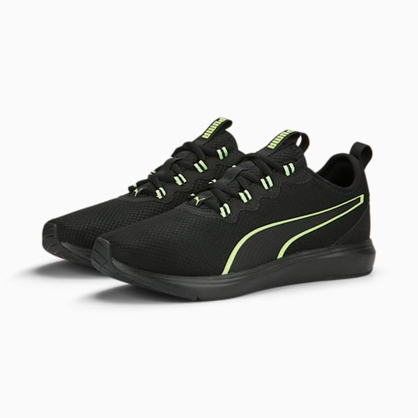 SOFTRIDE Cruise 2 Running Shoes, PUMA Black-Fizzy Yellow, extralarge-IND