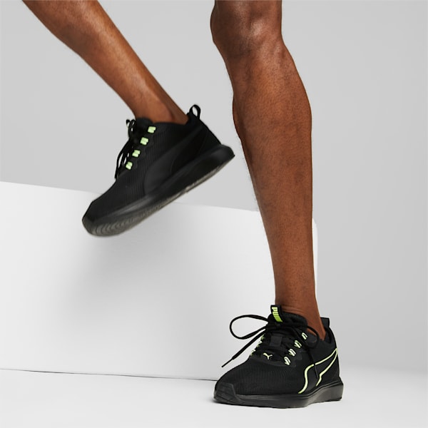 SOFTRIDE Cruise 2 Running Shoes, PUMA Black-Fizzy Yellow, extralarge-IND