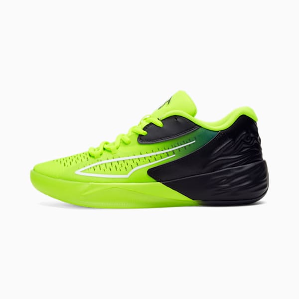 Lime basketball shoes