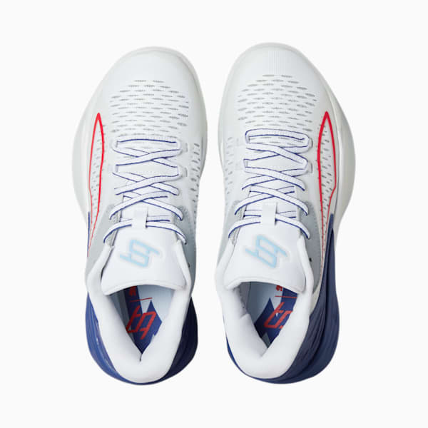 Zapatos deportivos de básquetbol Stewie 1 Four-Time para mujer , PUMA White-Elektro Blue