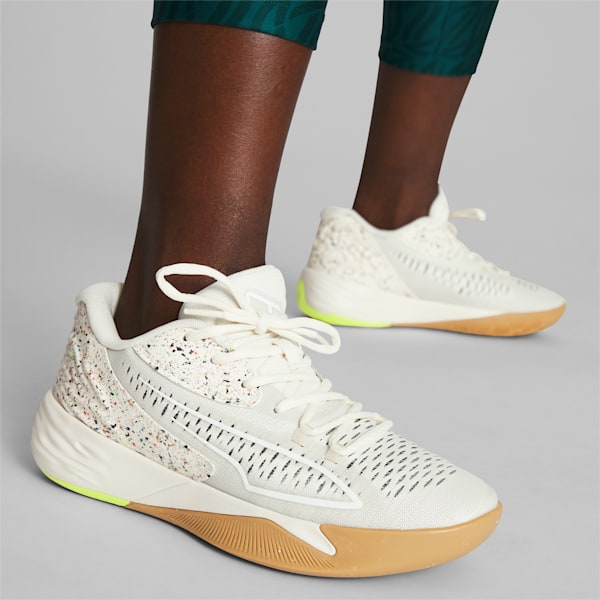 STEWIE x REINTRODUCE Stewie 1 Women's Basketball Shoes, Pristine-Lime Squeeze, extralarge