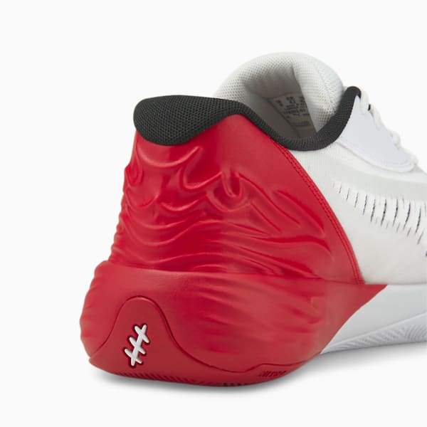 Zapatos deportivos de básquetbol Stewie 1 Team para mujer, PUMA White-Tango Red