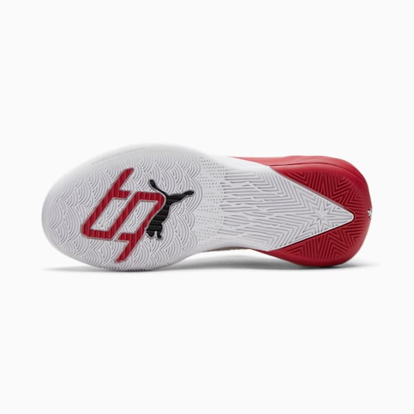 Zapatos de básquetbol Stewie 1 Team para mujer, PUMA White-Tango Red, extralarge
