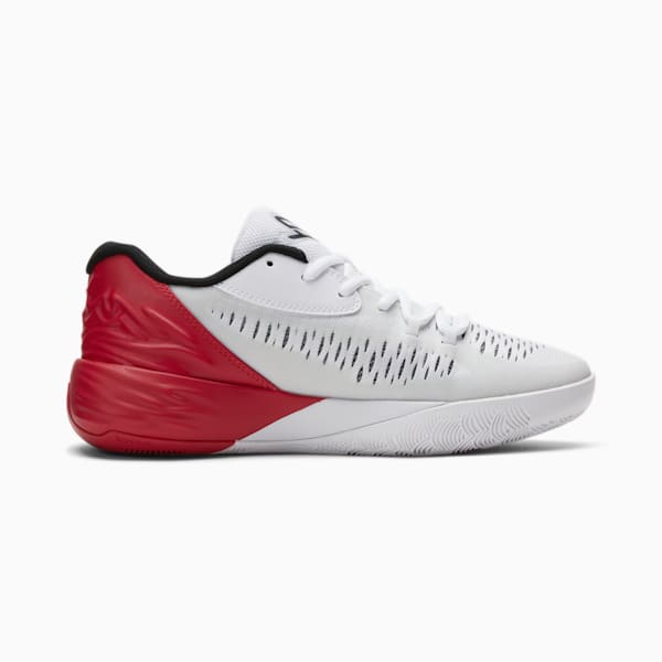 Zapatos de básquetbol Stewie 1 Team para mujer, PUMA White-Tango Red, extralarge