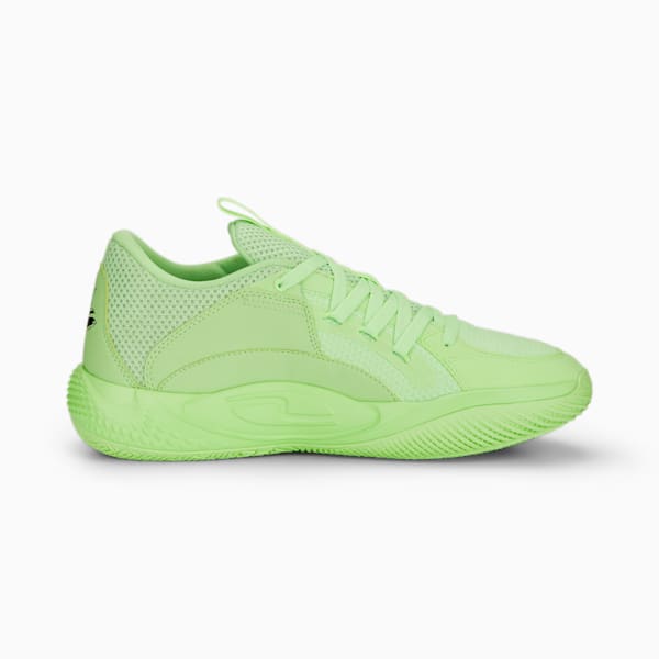 Court Rider Chaos Basketball Shoes, Fizzy Lime-PUMA Black, extralarge-IND