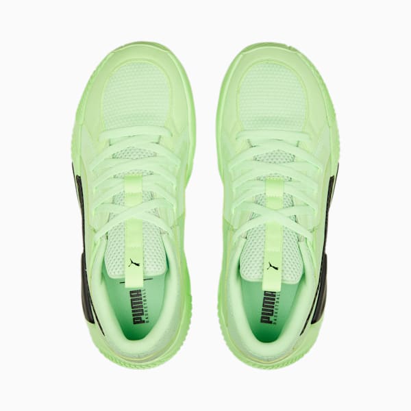 Court Rider Chaos Unisex Basketball Shoes, Fizzy Lime-PUMA Black, extralarge-IND