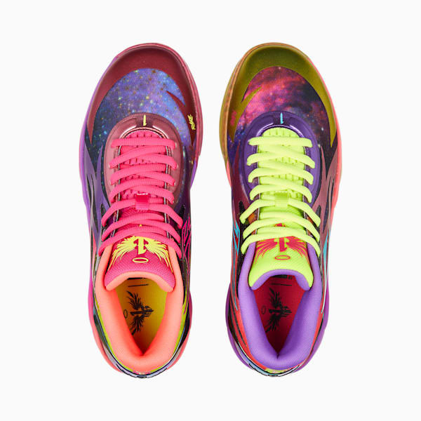 MB.02 Be You Sneakers, Purple Glimmer-Safety Yellow-Pink Glo-Sunset Glow-PUMA Black, extralarge-IND