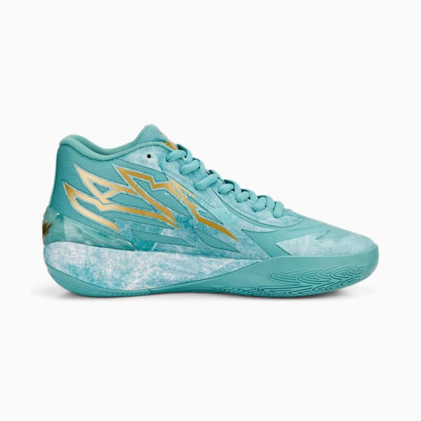 MB.02 Jade Basketball Shoes, Lake Green-Puma Team Gold, extralarge-IND