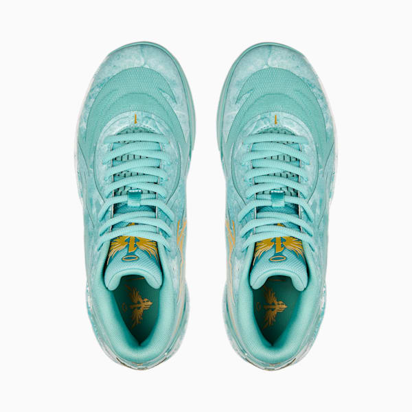 MB.02 Jade Basketball Shoes, Lake Green-Puma Team Gold, extralarge-GBR