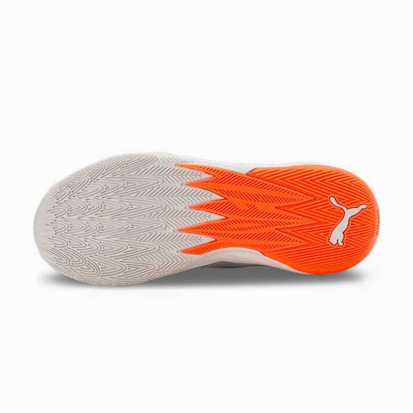 PUMA x LAMELO BALL MB.02 Gorangé Basketball Shoes, Platinum Gray-Ultra Orange, extralarge-IND