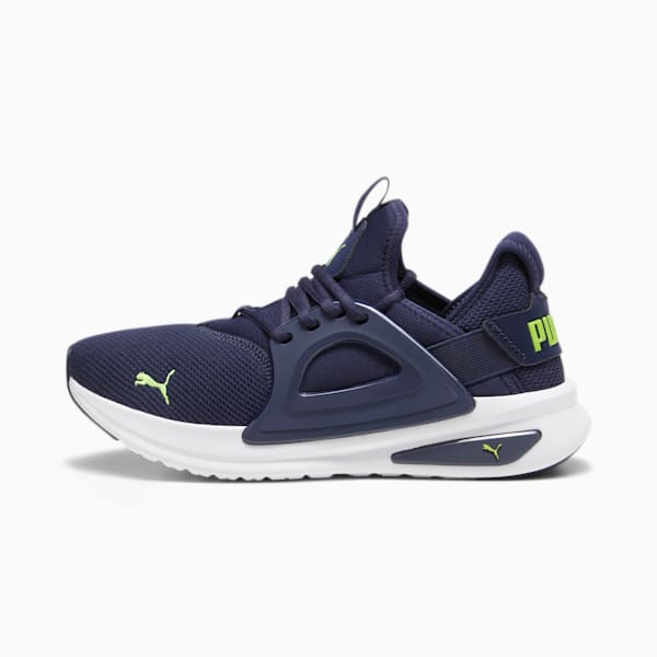 Tenis para correr Softride Enzo Evo Better, PUMA Navy-Electric Lime-PUMA White, extralarge