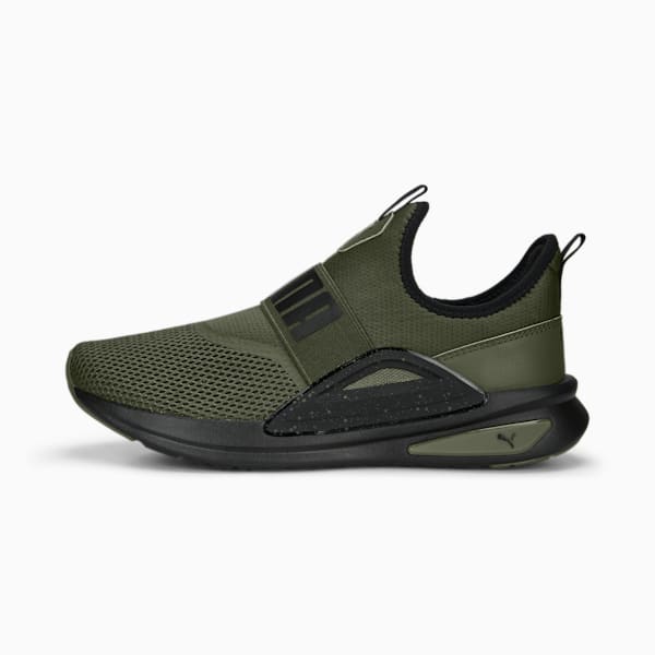 SOFTRIDE Enzo Evo Slip Spkle Shoes, Green Moss-PUMA Black, extralarge-IND