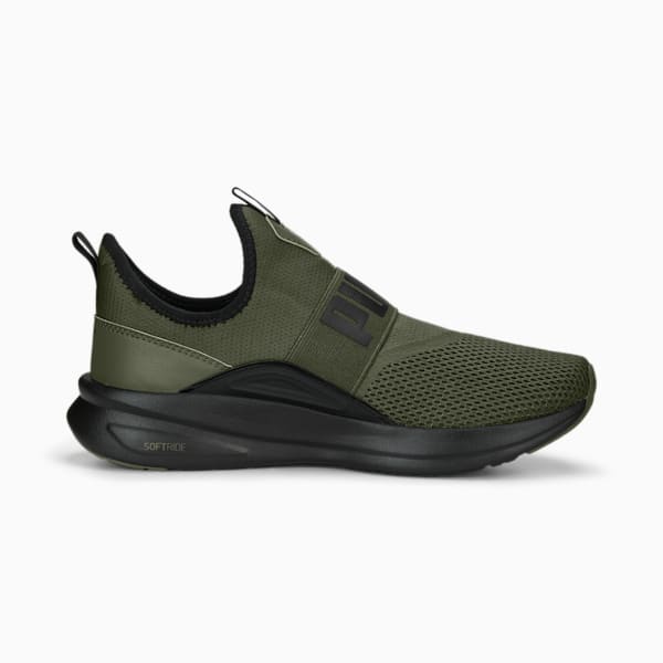 SOFTRIDE Enzo Evo Slip Spkle Shoes, Green Moss-PUMA Black, extralarge-IND