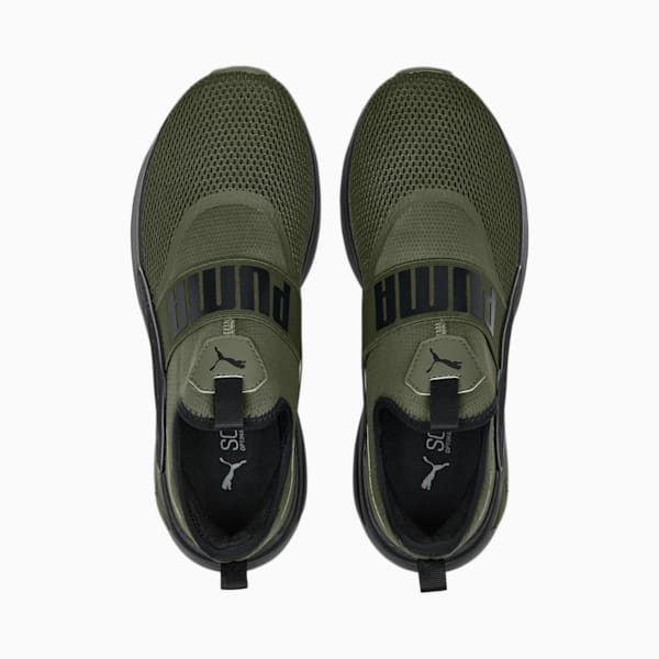 SOFTRIDE Enzo Evo Slip Spkle Unisex Shoes, Green Moss-PUMA Black, extralarge-AUS