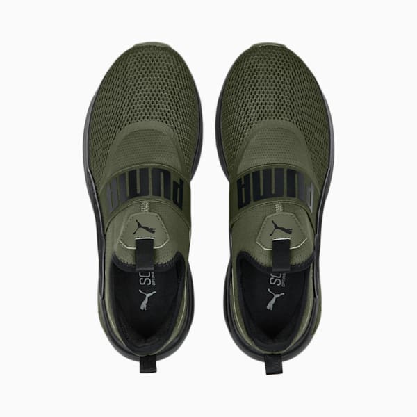 SOFTRIDE Enzo Evo Slip Spkle Shoes, Green Moss-PUMA Black, extralarge-IND