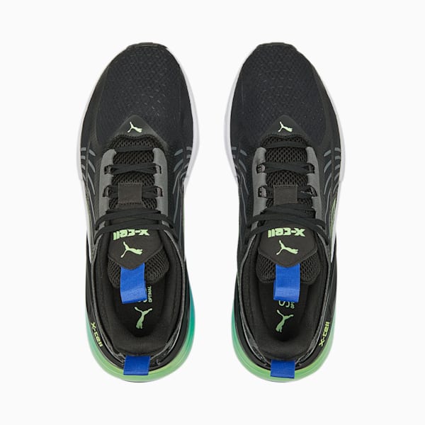 X-Cell Action Unisex Running Shoes, PUMA Black-Cool Dark Gray-Fizzy Lime, extralarge-AUS