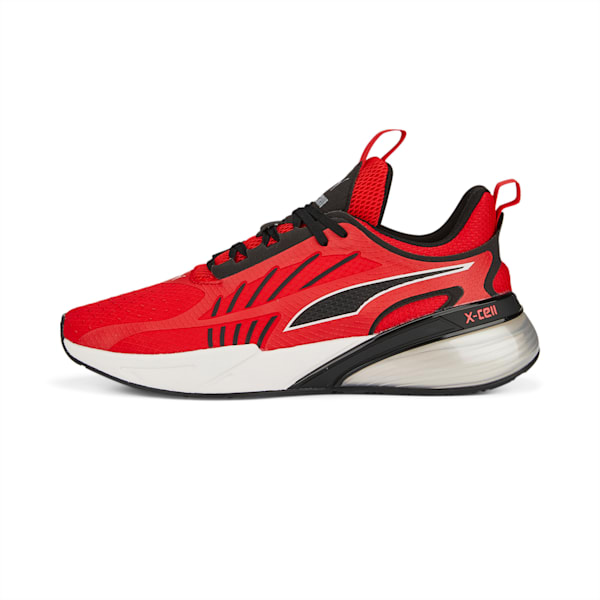 X-Cell Action Unisex Running Shoes, For All Time Red-PUMA Black-Feather Gray, extralarge-IND